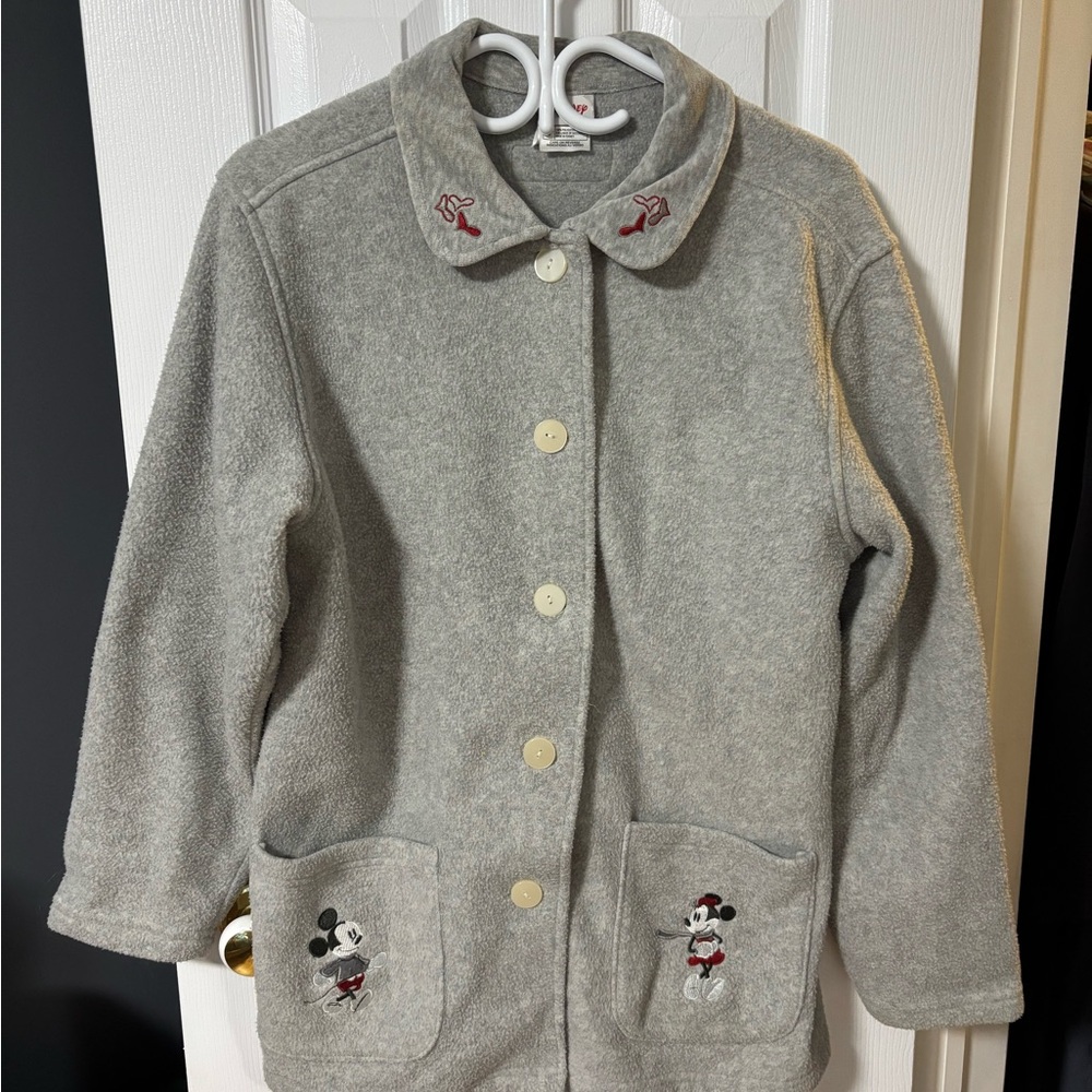 Disney Gray and Red Wool-Blend Jacket Classic Style